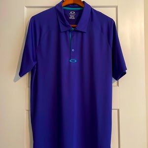Oakley Golf!!!  XL purple polo with teal accents